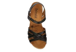 Bjorndal Womens Lily Wedge Sandal - Black -Chic Shoe Shop US 01 203399 05