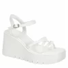 Madden Girl Womens Vaultt Wedge Sandal - White -Chic Shoe Shop US 01 203410 00