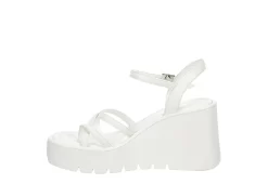 Madden Girl Womens Vaultt Wedge Sandal - White -Chic Shoe Shop US 01 203410 03