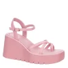 Madden Girl Womens Vaultt Wedge Sandal - Pink -Chic Shoe Shop US 01 203411 00