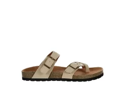 White Mountain Womens Gracie Footbed Sandal - Tan 10 White Mountain Womens Gracie Footbed Sandal - Tan -Chic Shoe Shop US 01 203417 01