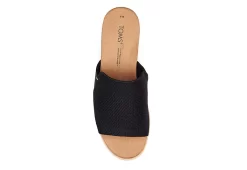 Toms Womens Diana Mule Sandal - Black -Chic Shoe Shop US 01 203719 03