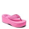 Reef Womens Sandy Hi Flip Flop Sandal - Pink -Chic Shoe Shop US 01 203907 00