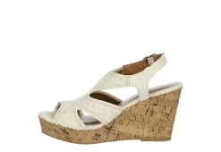 Jellypop Womens Lisbon Wedge Sandal - Natural 12 Jellypop Womens Lisbon Wedge Sandal - Natural -Chic Shoe Shop US 01 203922 03