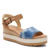 Toms Womens Diana Wedge Sandal - Denim -Chic Shoe Shop US 01 204095 00
