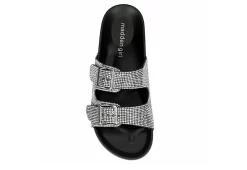 Madden Girl Womens Teddy Footbed Slide Sandal - Black 14 Madden Girl Womens Teddy Footbed Slide Sandal - Black -Chic Shoe Shop US 01 250030 05