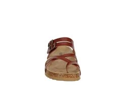 Bjorndal Womens Sami Footbed Sandal - Cognac -Chic Shoe Shop US 01 250078 02