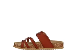 Bjorndal Womens Sami Footbed Sandal - Cognac -Chic Shoe Shop US 01 250078 03