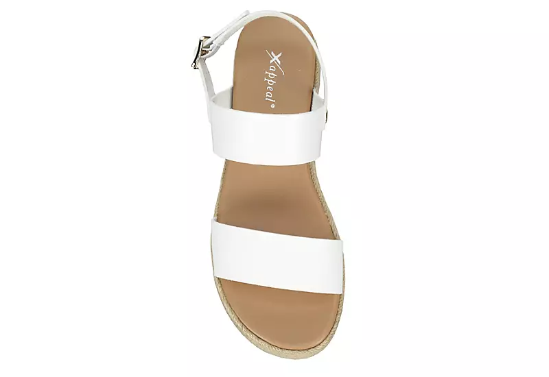 Xappeal Womens Amelia Wedge Sandal - White 8 Xappeal Womens Amelia Wedge Sandal - White - Image 6