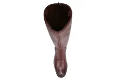 Franco Sarto Womens Meyer Wide Calf Tall Boot - Burgundy -Chic Shoe Shop US 01 300505 05