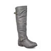 Journee Collection Womens Spokane Extra Wide Calf Tall Boot - Dark Grey -Chic Shoe Shop US 01 300946 00