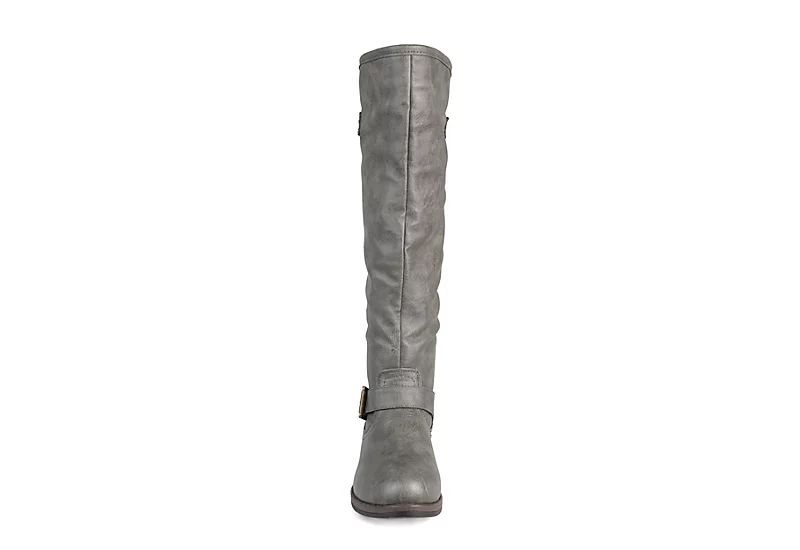 Journee Collection Womens Spokane Extra Wide Calf Tall Boot - Dark Grey 5 Journee Collection Womens Spokane Extra Wide Calf Tall Boot - Dark Grey - Image 3