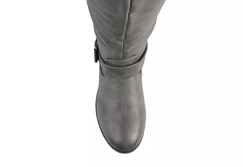 Journee Collection Womens Spokane Extra Wide Calf Tall Boot - Dark Grey 8 Journee Collection Womens Spokane Extra Wide Calf Tall Boot - Dark Grey - Image 6