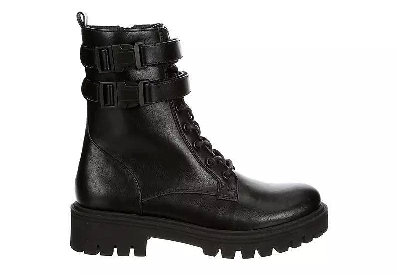 Limelight Womens Burnette Lace Up Boot - Black 4 Limelight Womens Burnette Lace Up Boot - Black - Image 2