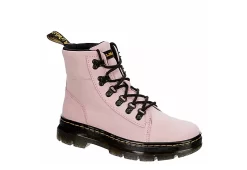 Dr. Martens Dr.martens Womens Combs Suede Combat Boot - Pale Pink