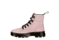 Dr. Martens Dr.martens Womens Combs Suede Combat Boot - Pale Pink -Chic Shoe Shop US 01 302023 03
