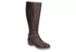 Easy Street Womens Luella Casual Tall Boot - Brown