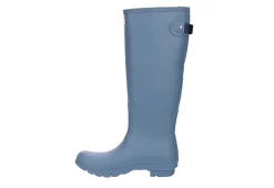 Hunter Boots Llc Womens Original Back Adj Rain Boot - Blue -Chic Shoe Shop US 01 302430 03