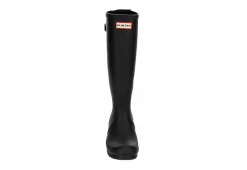 Hunter Boots Llc Womens Original Back Adj Gloss Rain Boot - Black -Chic Shoe Shop US 01 302431 02