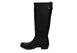 Hunter Boots Llc Womens Original Back Adj Gloss Rain Boot - Black -Chic Shoe Shop US 01 302431 03
