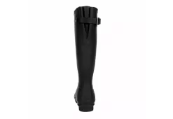 Hunter Boots Llc Womens Original Back Adj Gloss Rain Boot - Black -Chic Shoe Shop US 01 302431 04