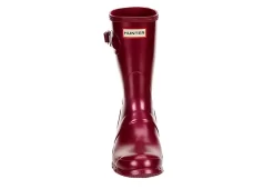 Hunter Boots Llc Womens Original Short Nebula Rain Boot - Burgundy -Chic Shoe Shop US 01 302449 02