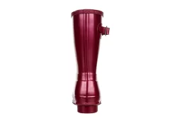 Hunter Boots Llc Womens Original Short Nebula Rain Boot - Burgundy -Chic Shoe Shop US 01 302449 04
