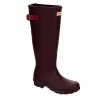 Hunter Boots Llc Womens Original Back Adj Rain Boot - Dark Red -Chic Shoe Shop US 01 302459 00