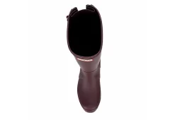 Hunter Boots Llc Womens Original Back Adj Rain Boot - Dark Red -Chic Shoe Shop US 01 302459 05