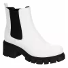 Madden Girl Womens Tessa Chelsea Boot - White -Chic Shoe Shop US 01 302520 00