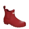 Hunter Boots Llc Womens Original Chelsea Rain Boot - Red -Chic Shoe Shop US 01 302666 00