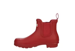 Hunter Boots Llc Womens Original Chelsea Rain Boot - Red -Chic Shoe Shop US 01 302666 03