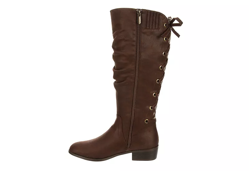 Xappeal Womens Cheyenne Wide Calf Tall Boot - Brown 6 Xappeal Womens Cheyenne Wide Calf Tall Boot - Brown - Image 4