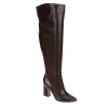 Michael By Michael Shannon Womens Camille Wide Calf Over The Knee Boot - Espresso -Chic Shoe Shop US 01 302766 00