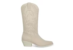 Madden Girl Womens Ryder Western Boot - Ivory -Chic Shoe Shop US 01 302826 01