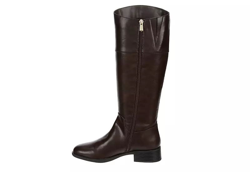 Michael By Michael Shannon Womens Brielle Tall Riding Boot - Dark Brown 6 Michael By Michael Shannon Womens Brielle Tall Riding Boot - Dark Brown - Image 4