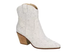 Betsey Johnson Womens Diva Western Boot - White