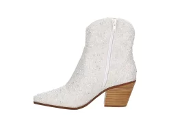 Betsey Johnson Womens Diva Western Boot - White -Chic Shoe Shop US 01 302881 03