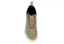 Dr. Martens Dr.martens Womens Combs Nylon Combat Boot - Olive -Chic Shoe Shop US 01 302897 05