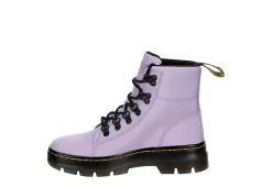 Dr. Martens Dr.martens Womens Combs Nylon Combat Boot - Lilac -Chic Shoe Shop US 01 302907 03