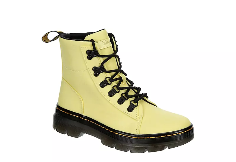 Dr. Martens Dr.martens Womens Combs Nylon Combat Boot - Yellow 3 Dr. Martens Dr.martens Womens Combs Nylon Combat Boot - Yellow