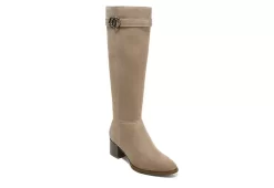 Lifestride Womens Daring Wide Calf Tall Boot - Med Natural
