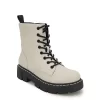 Unionbay Womens Lester Combat Boot - Off White 1 Unionbay Womens Lester Combat Boot - Off White -Chic Shoe Shop US 01 303383 00