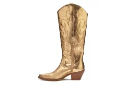 Coconuts Womens Agency Western Boot - Gold -Chic Shoe Shop US 01 303487 03