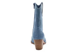 Coconuts Womens Bambi Western Boot - Blue -Chic Shoe Shop US 01 303494 04