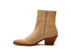 Coconuts Womens Jane Western Ankle Boot - Natural -Chic Shoe Shop US 01 303521 03