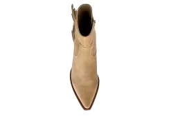 Coconuts Womens Jane Western Ankle Boot - Natural -Chic Shoe Shop US 01 303521 05