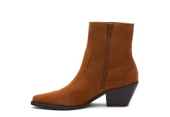 Coconuts Womens Jane Western Ankle Boot - Cognac -Chic Shoe Shop US 01 303522 03