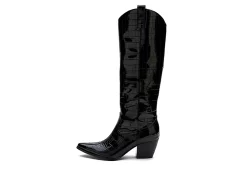 Coconuts Womens Jax Tall Western Boot - Black 12 Coconuts Womens Jax Tall Western Boot - Black -Chic Shoe Shop US 01 303523 03