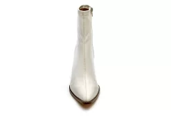 Coconuts Womens Kyra Ankle Western Boot - Bone -Chic Shoe Shop US 01 303526 02